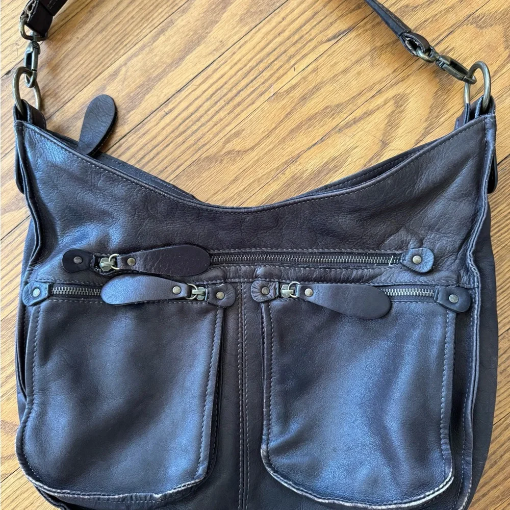 Sundance leather hobo bag